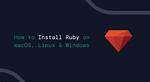 Install Ruby Development Tools for Gem Installation on Osx Catalina