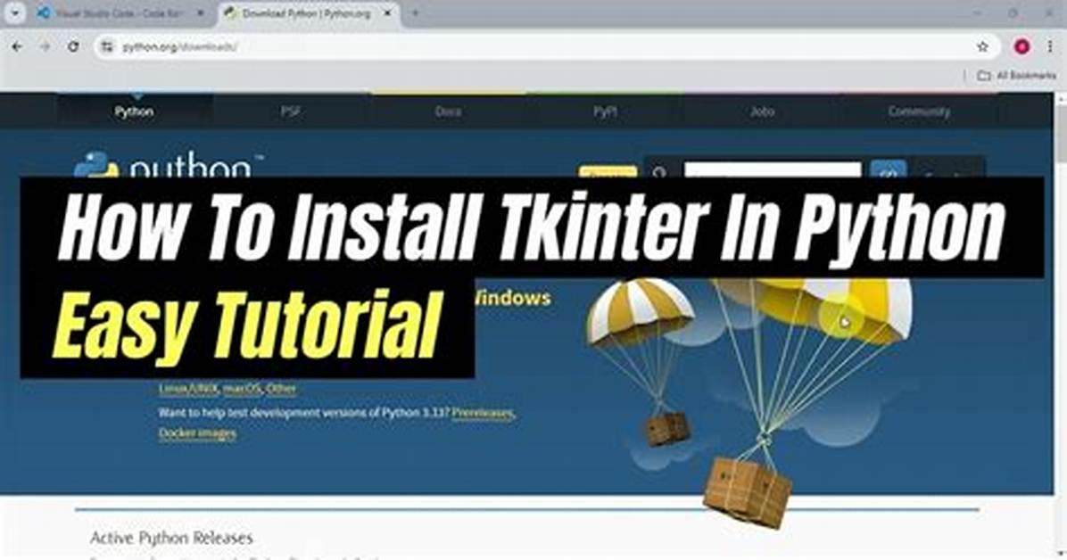 Install Tkinter for Python