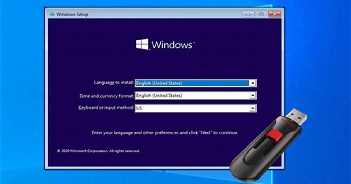 Installation on Usb