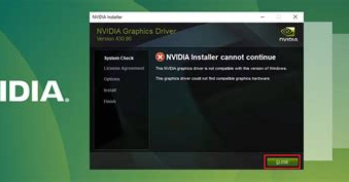 Installing Nvidia Driver Fails