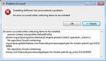 Installing Software Has Encountered a Problem