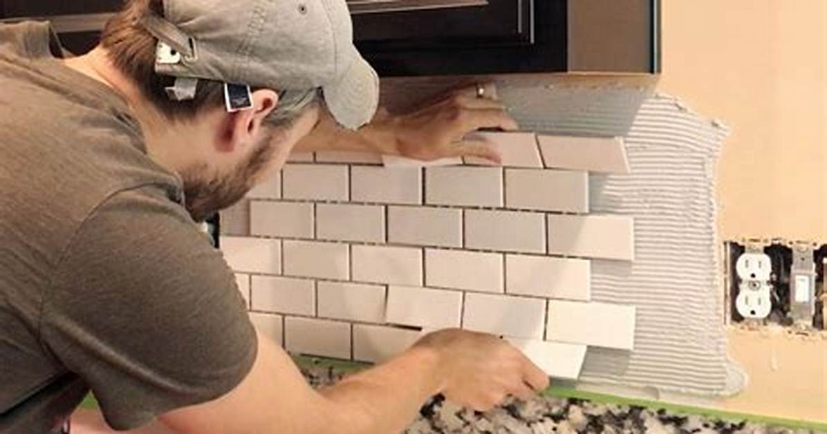 Installing Tile Backsplash