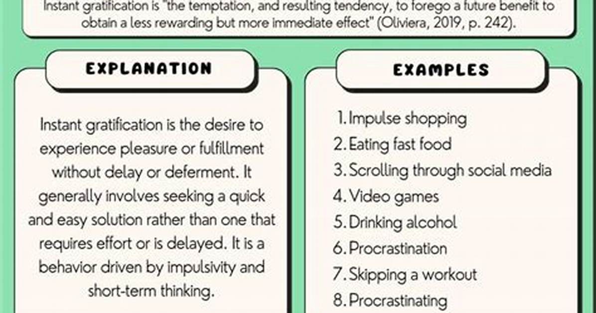 Instant Gratification Definition