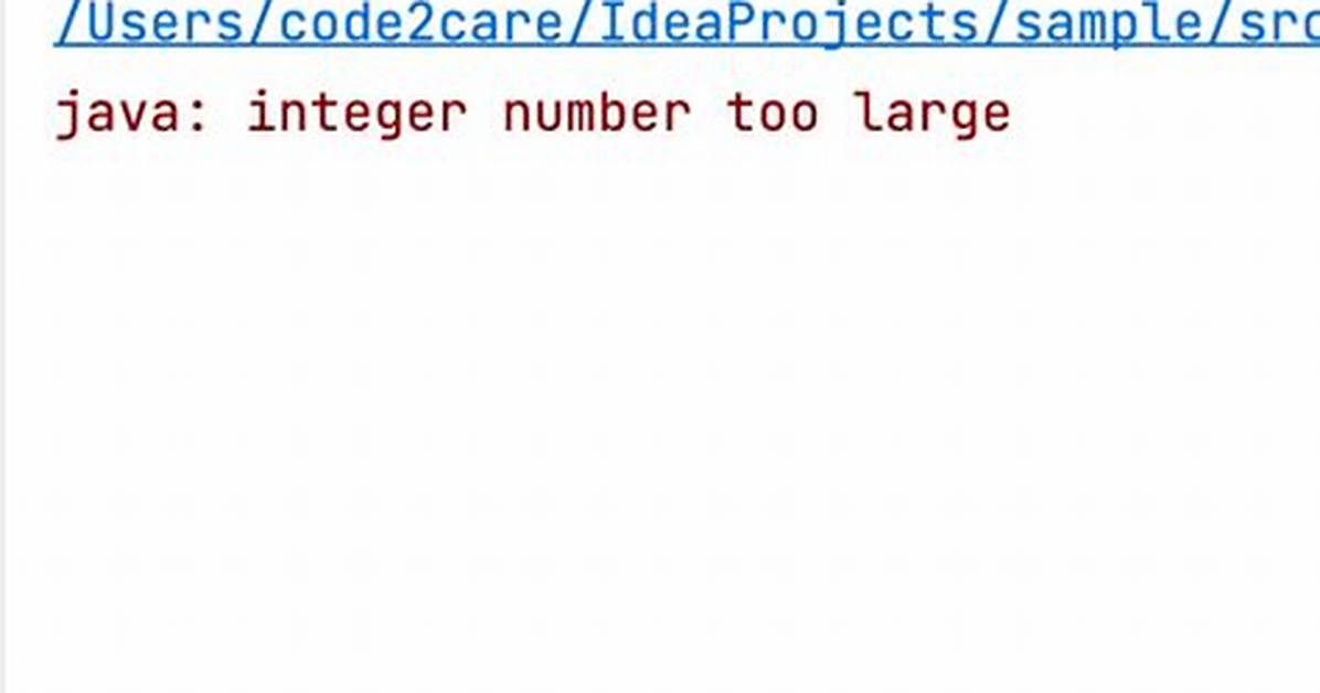 "Integer Number Too Large" Error Message for 600851475143