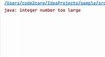 "Integer Number Too Large" Error Message for 600851475143