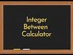 Integers Between Calculator