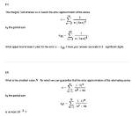 Integral Test Error Approximation