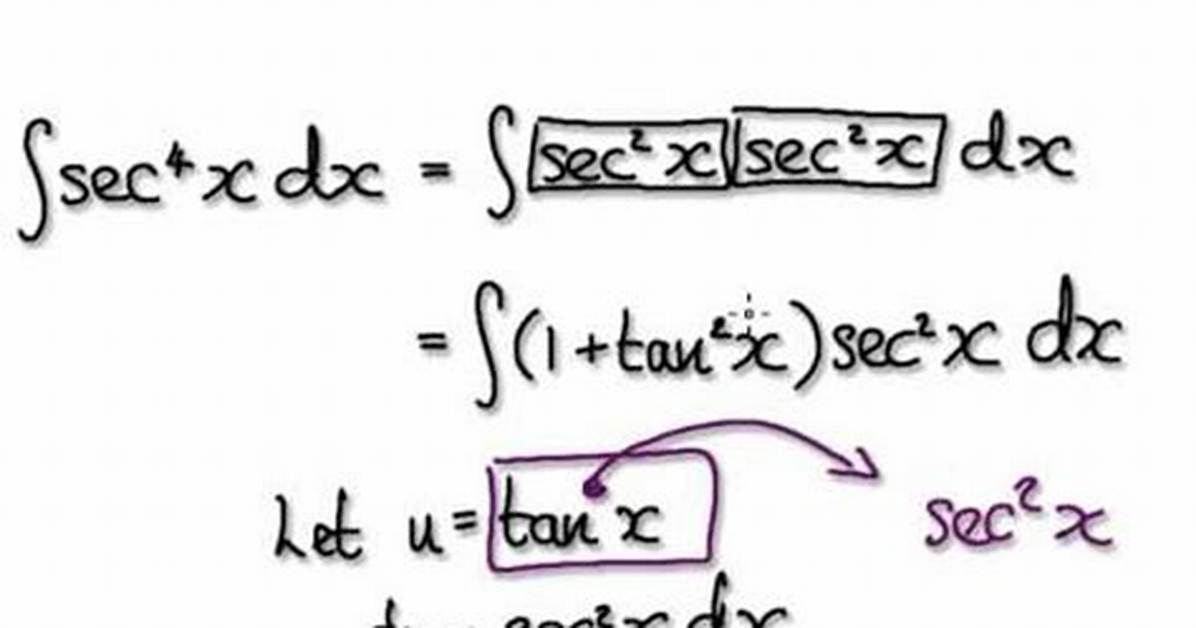 Integrate ${\Sec 4X}$