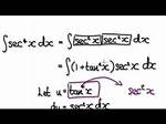 Integrate ${\Sec 4X}$