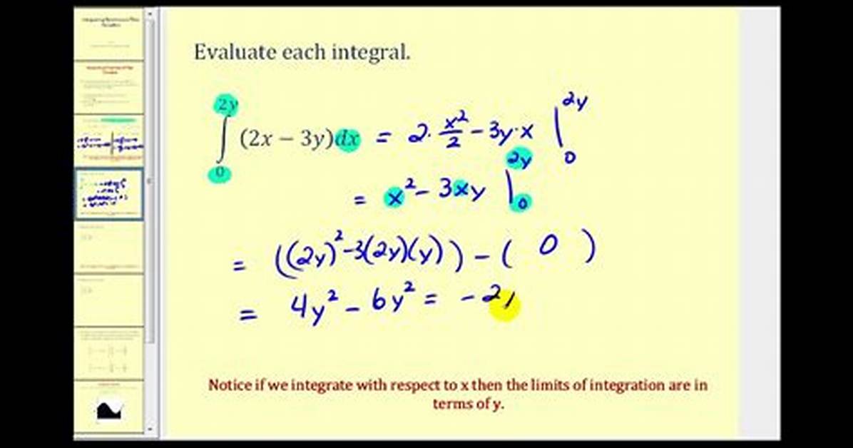 Integrating a Function with Two Variables