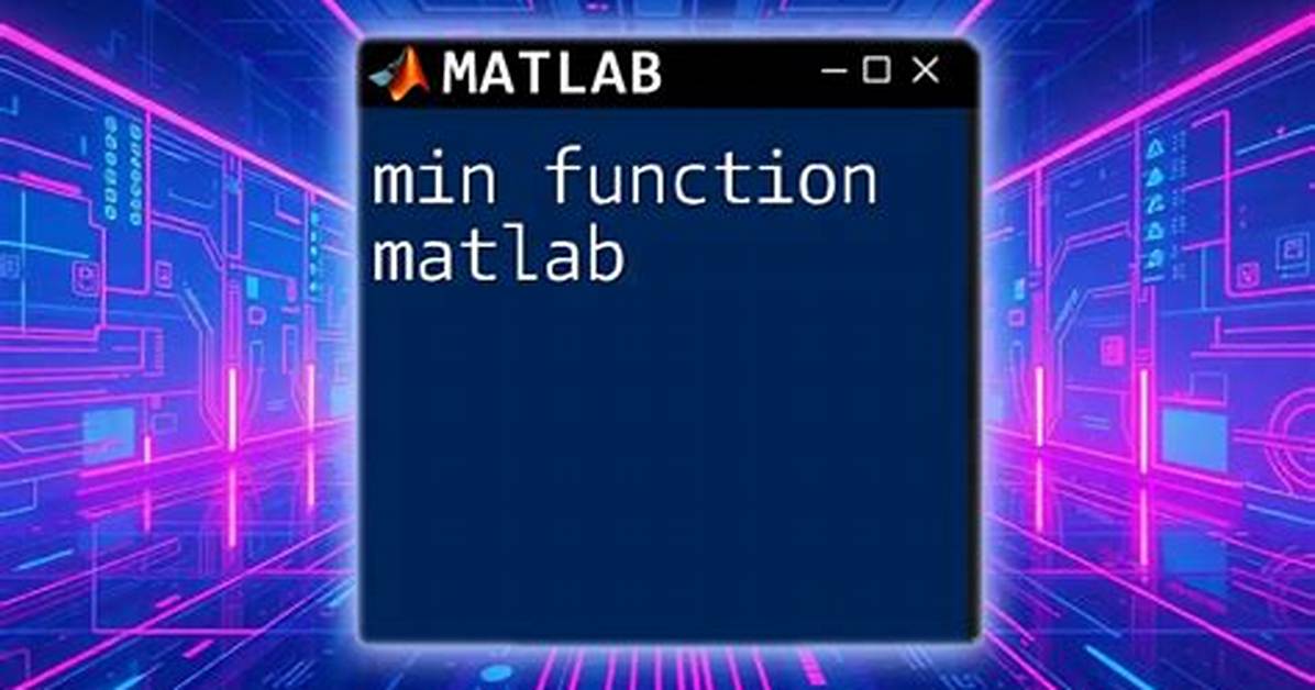 Integrating a Min Function in Matlab