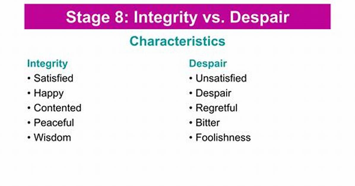 Integrity Versus Despair