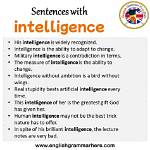Intelligence in a Sentence?