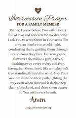 Intercession Prayer