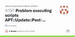 Intermittent Dockerfile Issue: Problem Executing Scripts Apt: :Update: :Post-Invoke