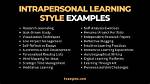 Interpersonal Learning Style Definition