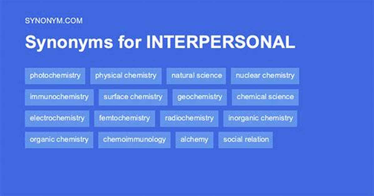 Interpersonal Synonym