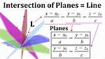 Intersection Between Line Segment and a Plane
