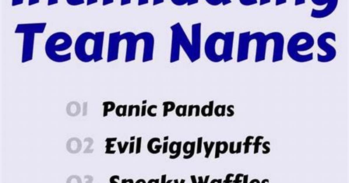 Intimidating Names