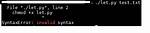 Invalid Syntax Changing Python File Permission with Chmod +X