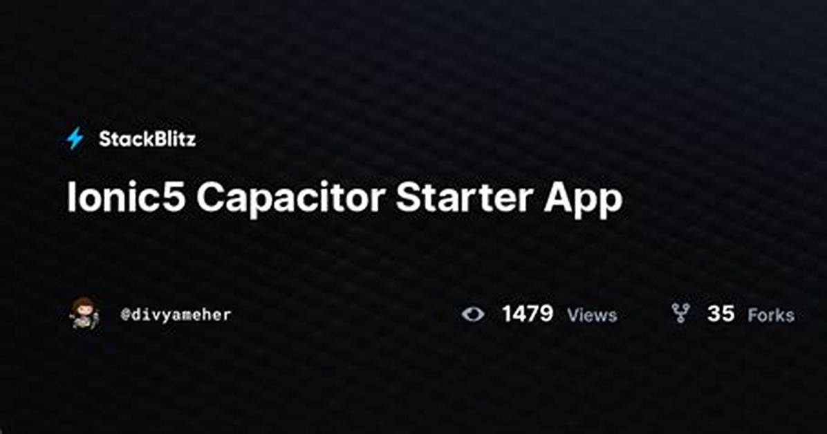 Ionic5 Capacitor Apprate Does Not Install