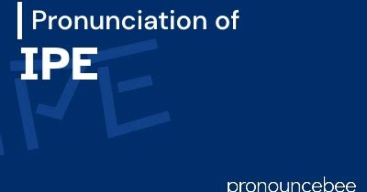 Ipe Pronunciation