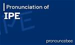 Ipe Pronunciation
