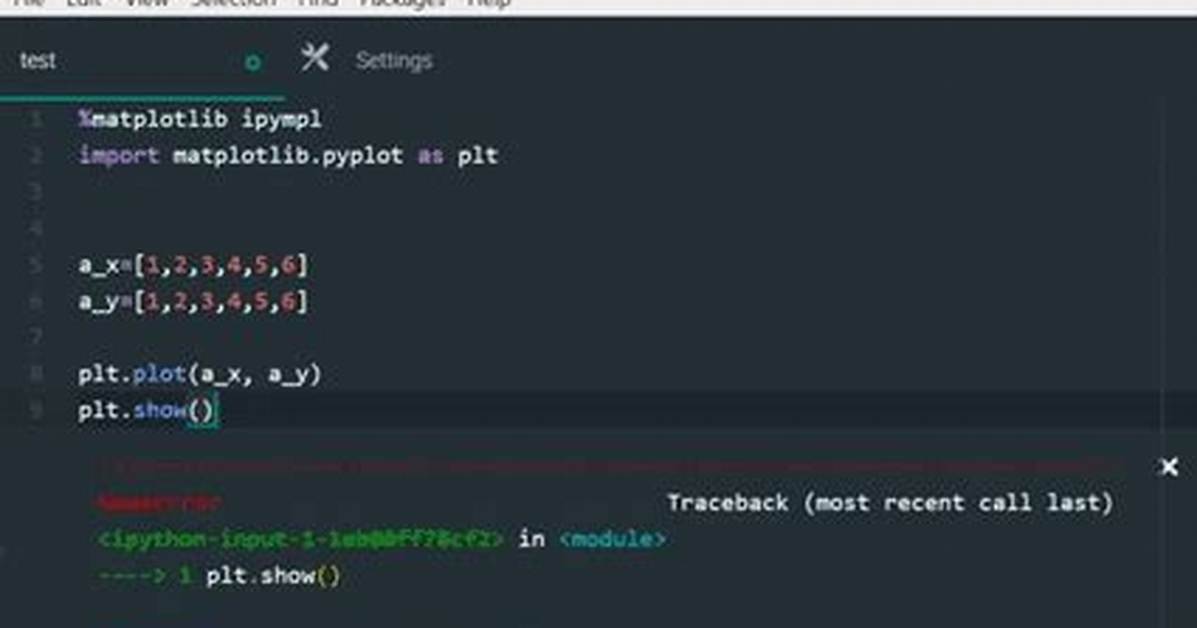Ipython, "Name 'Plt' Not Defined"