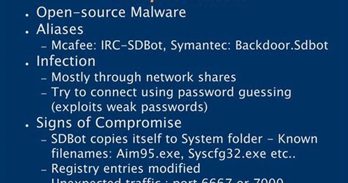 Irc/Sdbot