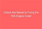 Is 7E8 Engine Code Bad