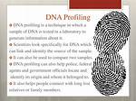 Is a Dna Profiling?