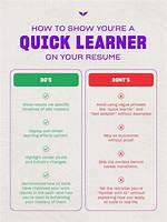 Is a Quick Learner?