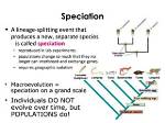 Is a Speciation Event?