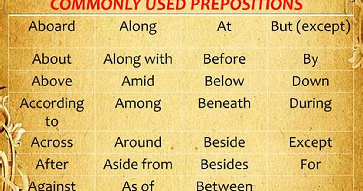 Is Aboard a Preposition?