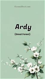 Is Ardy a Name?