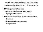 Is Assembler Machine Dependent?