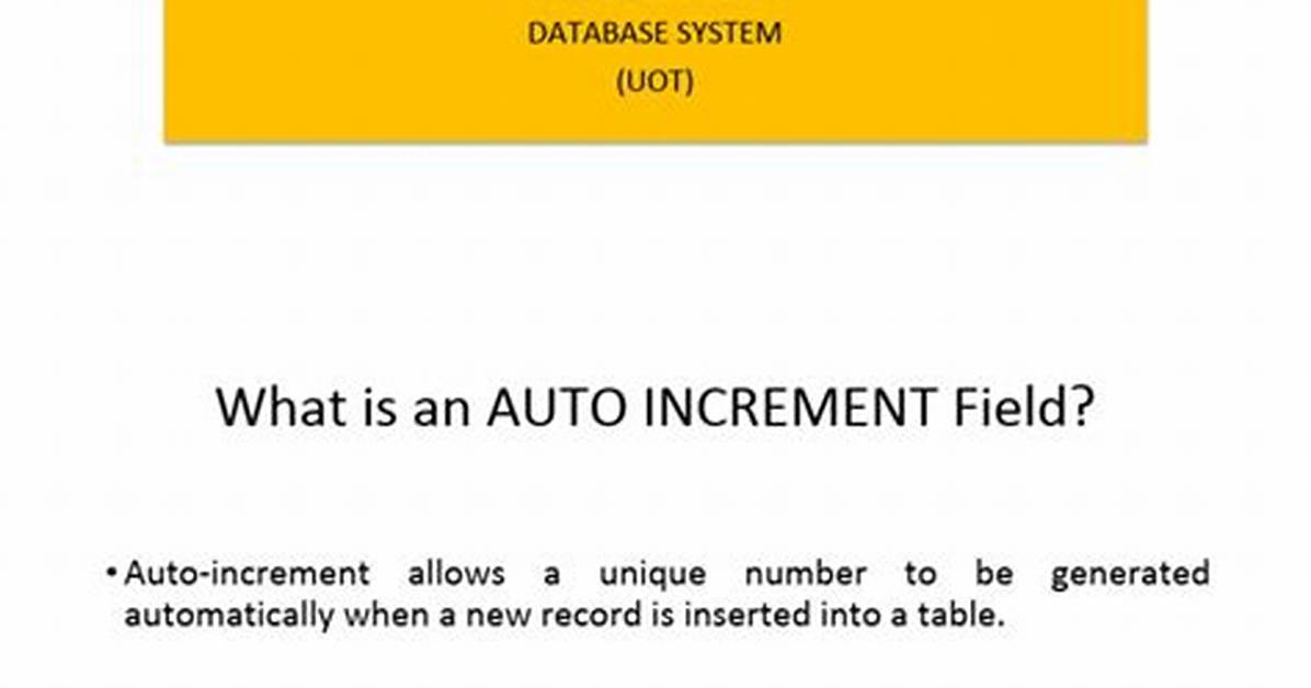Is Autoincrement Primary Key?