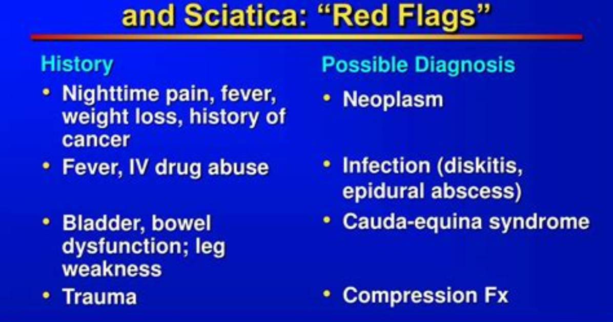 Is Bilateral Sciatica a Red Flag?