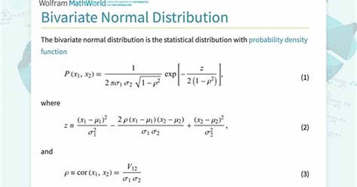 Is Bivariate Normal Distribution?