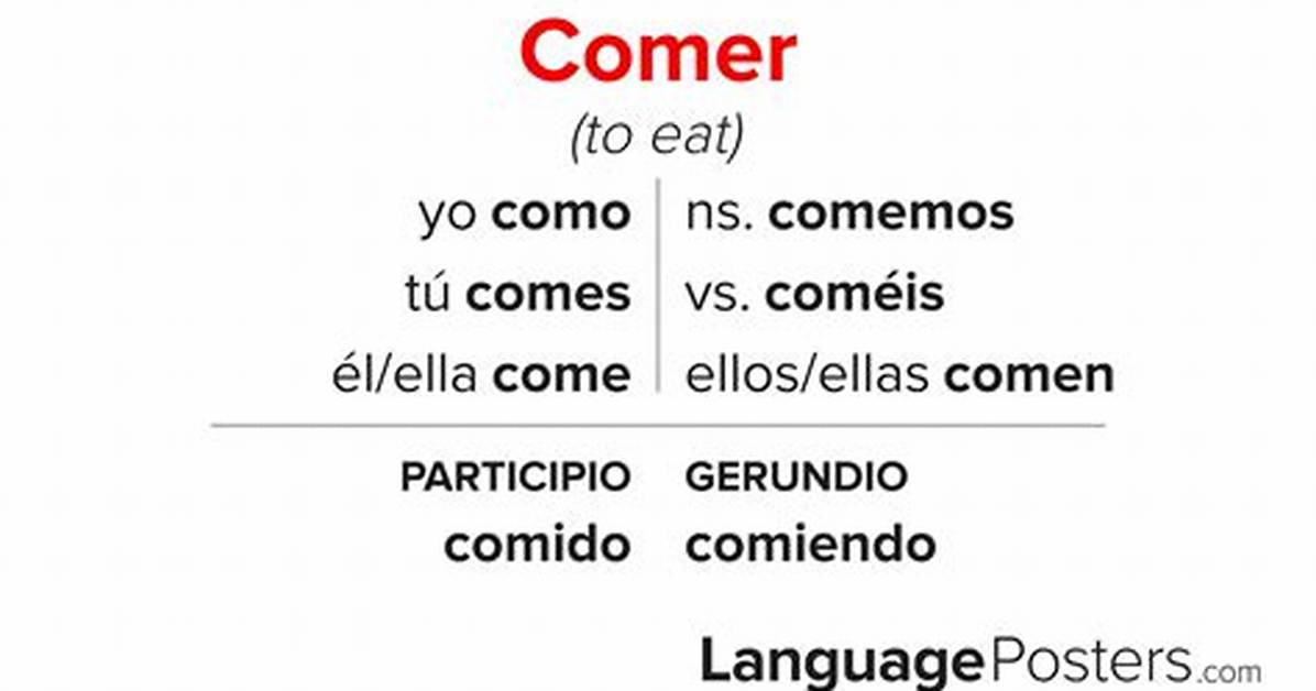 Is Comer a Regular Verb?