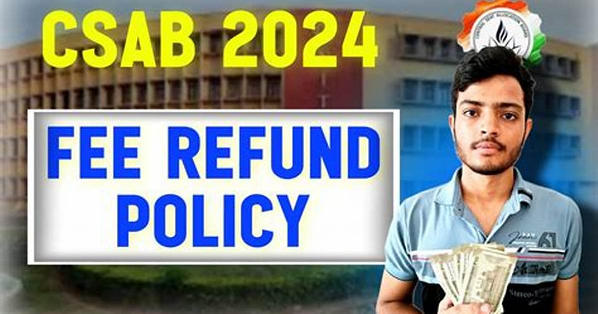 Is Csab Fee Refundable?