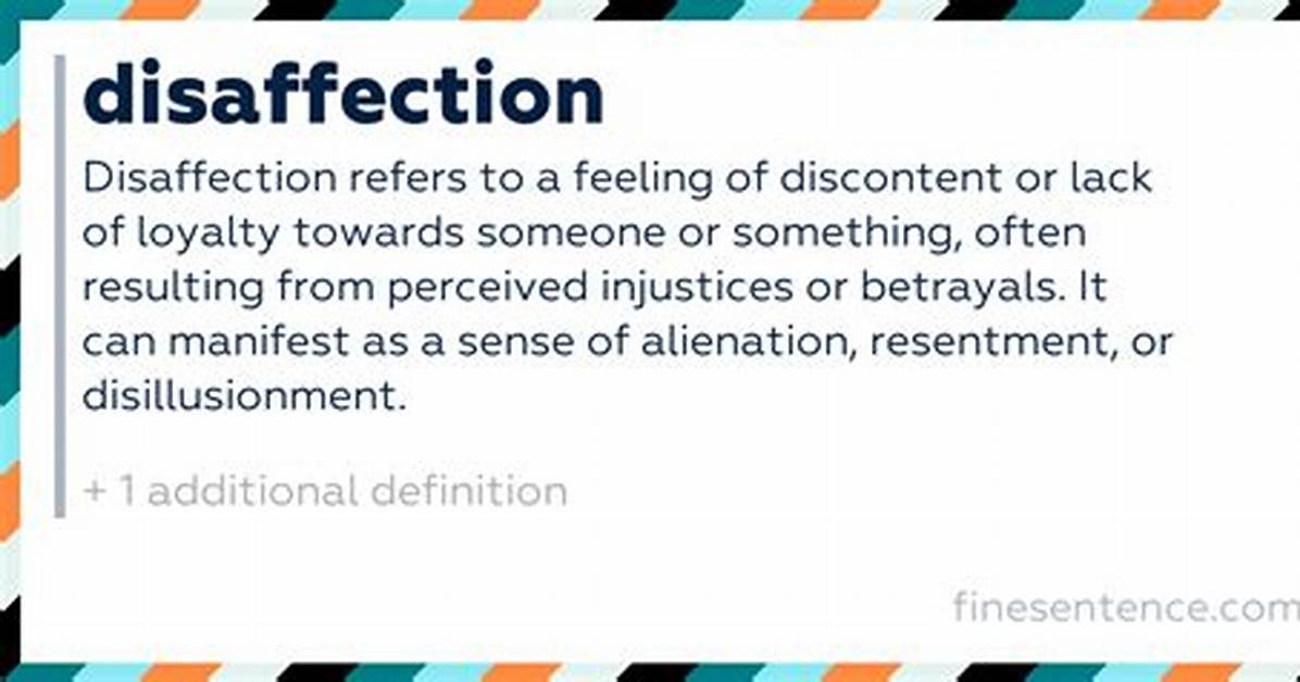 Is Disaffection a Feeling?