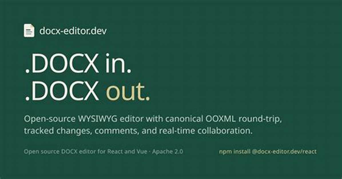 Is Docx Open Source