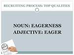 Is Eagerness an Adjective?