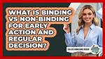 Is Early Action Non Binding?
