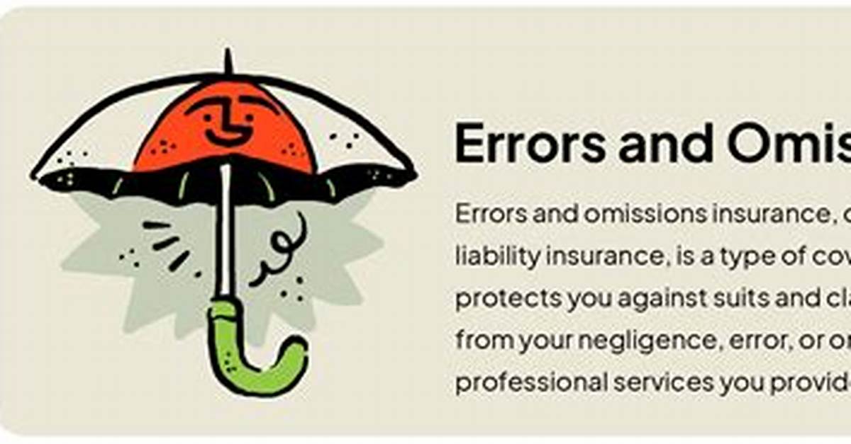 Is Errors and Omissions Excepted?