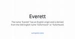 Is Everett a Name?