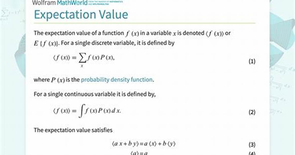 Is Expectation a Function?