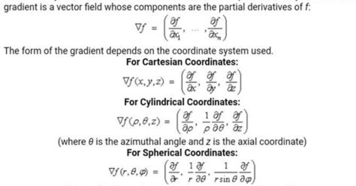 Is Gradient Scalar or Vector?