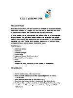 Is Hydroscope a Adjective?